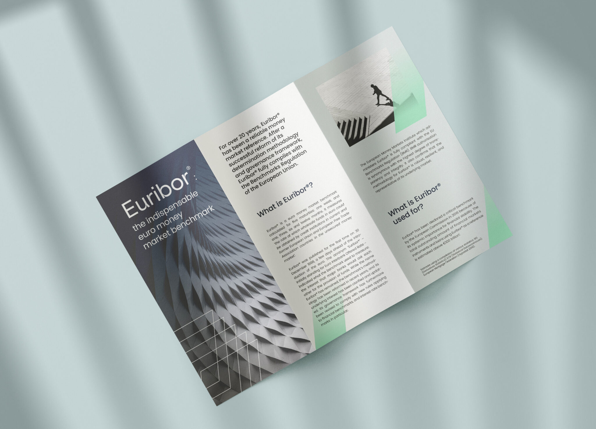 Logo, and visual identity design for EMMI, the European money market institute.